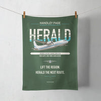 Thumbnail for Handley Page HPR.7 Dart Herald design on dark green towel