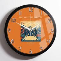 Thumbnail for VINTAGE G4164 - The Aviatrix Circuit - Designed Wall Clocks design on orange framed
