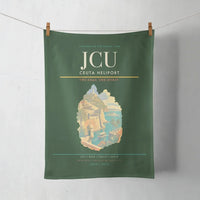 Thumbnail for Ceuta Heliport (JCU) design on dark green towel