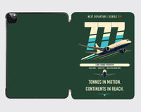 Thumbnail for Boeing 777F design on dark green ipad tablet case