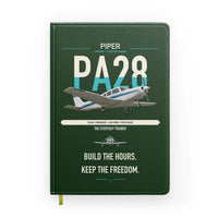 Thumbnail for Piper PA-28 Cherokee design on dark green notebook