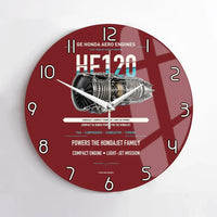 Thumbnail for HF120 design on dark red no frame wall clock