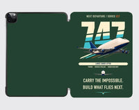 Thumbnail for Boeing 747-400 Dreamlifter design on dark green ipad tablet case