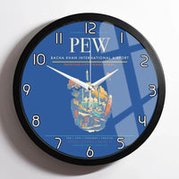 Thumbnail for Bacha Khan International Airport PEW Wall-Clock Framed - Blue