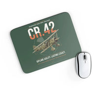 Thumbnail for Fiat CR.42 Falco design on dark green rectangle mouse pad
