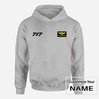 Thumbnail for Customisable Boeing 717 Hoodie - view 13