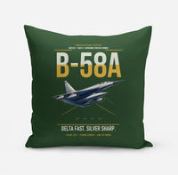 Thumbnail for B-58A Hustler design on dark green pillow