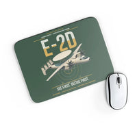 Thumbnail for E-2D Advanced Hawkeye design on dark green rectangle mouse pad