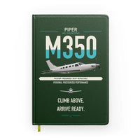 Thumbnail for Piper M350 design on dark green notebook