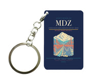 Thumbnail for Governor Francisco Gabrielli International Airport (MDZ) design on navy blue key chain