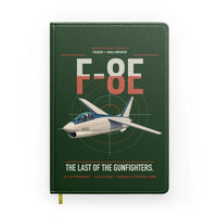 Thumbnail for F-8E Crusader design on dark green notebook