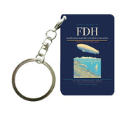 Thumbnail for Bodensee-Airport Friedrichshafen (FDH) design on navy blue key chain