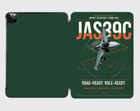 Thumbnail for Saab JAS 39C Gripen design on dark green ipad tablet case