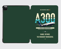 Thumbnail for Airbus A300-600R design on dark green ipad tablet case
