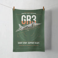 Thumbnail for Hawker Siddeley Harrier GR3 design on dark green towel