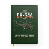 Thumbnail for Sikorsky CH-54A Tarhe design on dark green notebook
