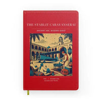 Thumbnail for VINTAGE G4336 - The Starlit Caravanserai - Designed Notebooks design on red