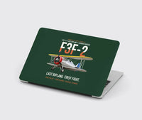 Thumbnail for F3F-2 Last Biplane First Fight design on dark green MacBook case