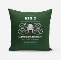 Thumbnail for DJI Neo 2 design on dark green pillow