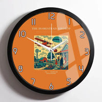 Thumbnail for VINTAGE G4199 - The Homestead Airdrop - Designed Wall Clocks design on orange framed