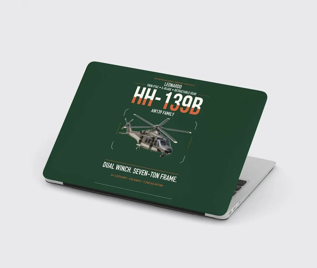Leonardo HH-139B design on dark green MacBook case