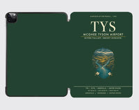 Thumbnail for McGhee Tyson Airport Knoxville (TYS) design on dark green ipad tablet case
