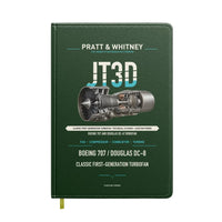 Thumbnail for JT3D design on dark green notebook