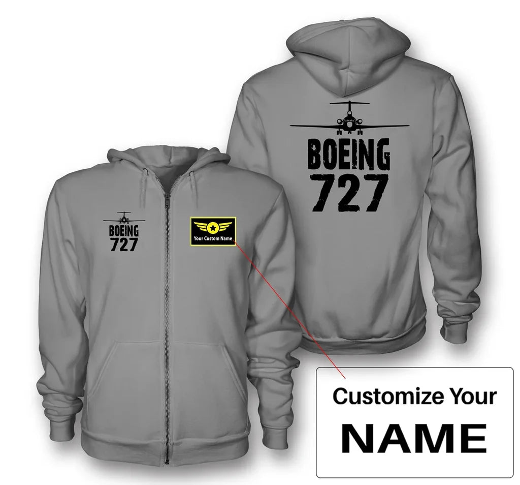 Customisable Boeing 727 Hoodie - view 13