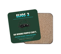 Thumbnail for Flyability Elios 3 design on dark green 1 piece coaster