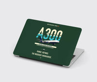 Thumbnail for Airbus A300-600R design on dark green MacBook case