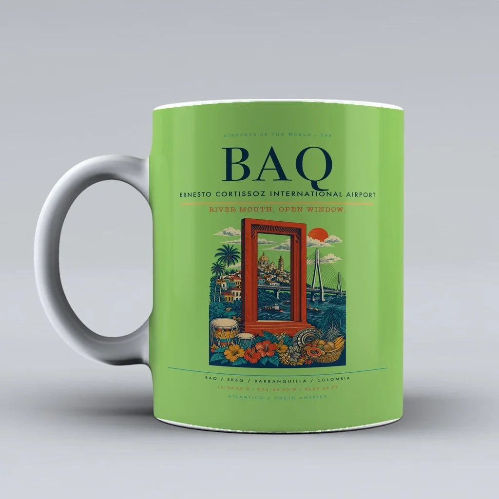 Ernesto Cortissoz International Airport BAQ Mug - Light Green