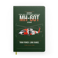 Thumbnail for Sikorsky MH-60T Jayhawk design on dark green notebook