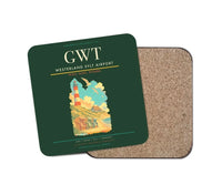 Thumbnail for Westerland Sylt Airport (GWT) design on dark green 1 piece coaster