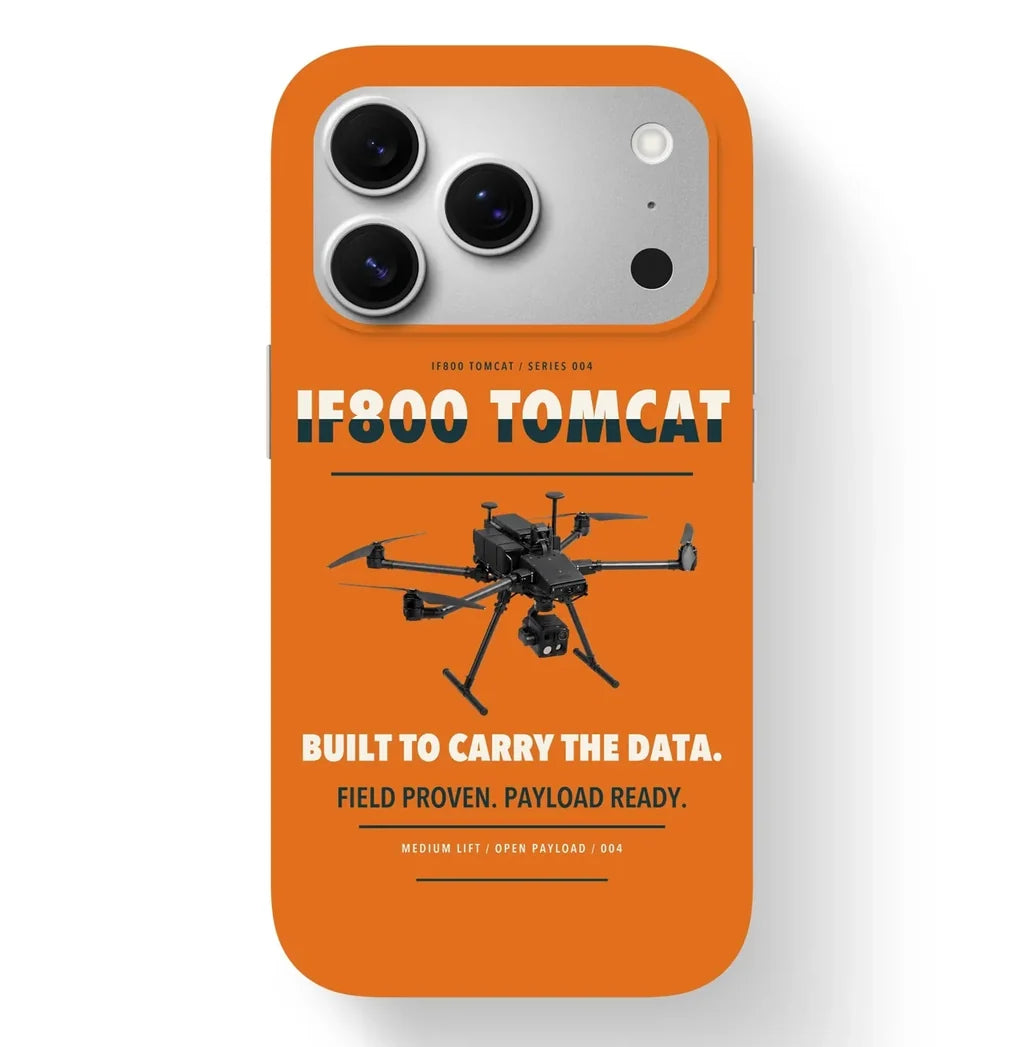 Inspired Flight IF800 Tomcat Case design on orange iphone case