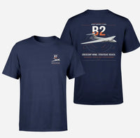 Thumbnail for Handley Page Victor B2 design on navy blue t-shirt, double-side print