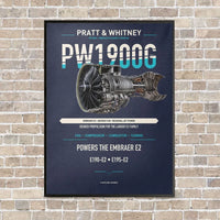 Thumbnail for PW1900G vertical canvas print - framed - navy blue background