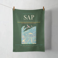 Thumbnail for Ramón Villeda Morales International Airport (SAP) design on dark green towel