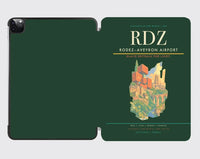 Thumbnail for Rodez–Aveyron Airport (RDZ) design on dark green ipad tablet case