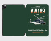 Thumbnail for Leonardo AW169 design on dark green ipad tablet case