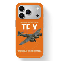 Thumbnail for Bristol Beaufighter TF X design on orange magsafe iphone case, for iPhone 17 Pro