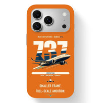 Thumbnail for Boeing 737 MAX 7 design on orange magsafe iphone case