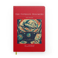 Thumbnail for VINTAGE G4091 - The Typhoon Trackers - Designed Notebooks design on red