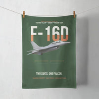 Thumbnail for F-16D Fighting Falcon Two Seats One Falcon design on dark green towel