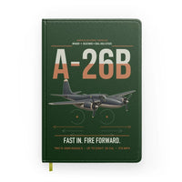 Thumbnail for A-26B Invader design on dark green notebook