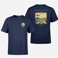 Thumbnail for VINTAGE G4472 - The Banner Tow Letters - Double-Side T-Shirt design on navyblue double side t shirt