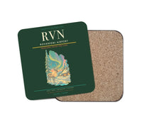 Thumbnail for Rovaniemi Airport (RVN) design on dark green 1 piece coaster