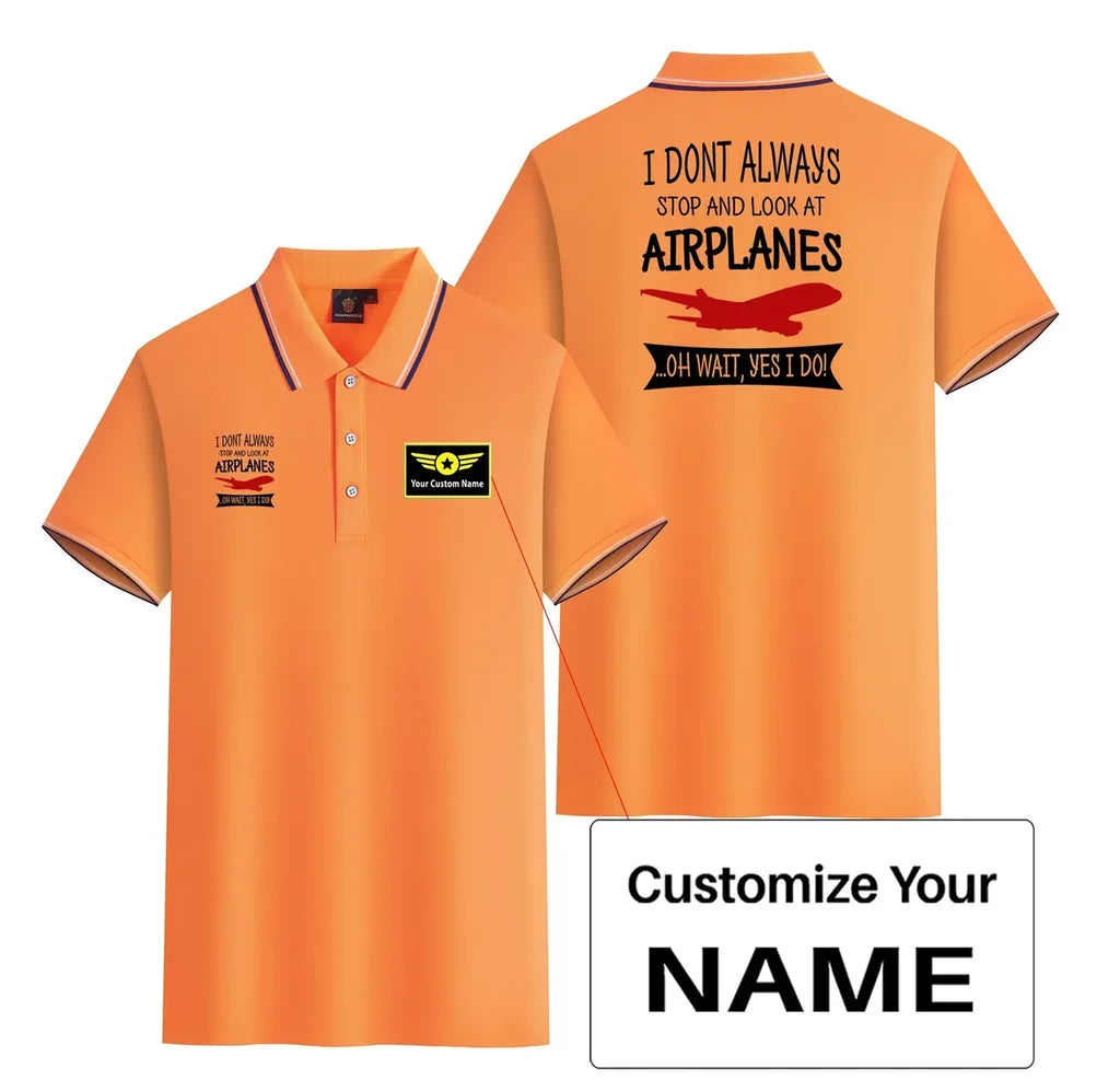 Customisable Plane Spotter Polo Shirt - view 13