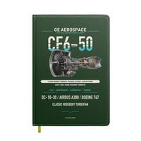 Thumbnail for CF6-50 design on dark green notebook