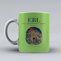 Thumbnail for International Airport EBL Mug design on light green erbil