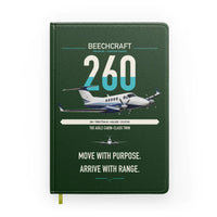 Thumbnail for Beechcraft King Air 260 design on dark green notebook